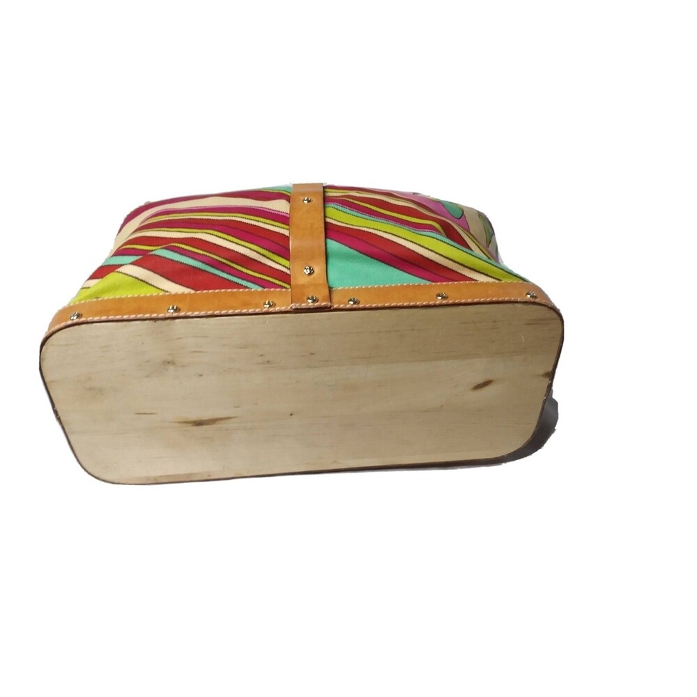 Kate Spade Cabana Palma Multi Tote Multicolor Canvas Tote Retail $225 - Picture 6 of 9